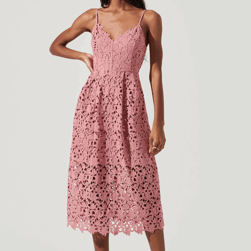 蕾絲迷笛連衣裙